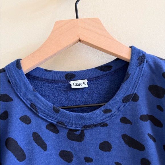 Clare V marine jag puff sleeve tee size small EUC - Picture 5 of 7